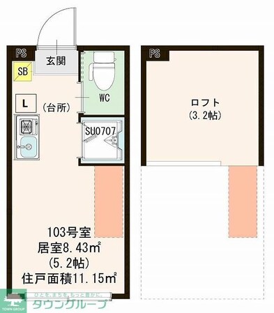 ハーモニーテラス志茂XVの物件間取画像